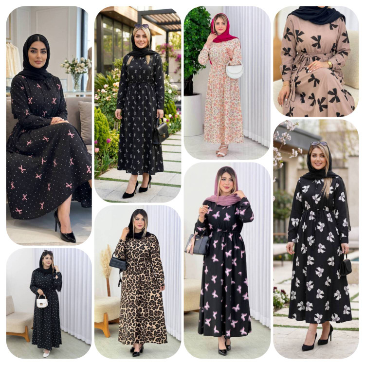 پیراهن روزمره پینترسیتی در رنگبندی 😍😍کد۱۵۸۴۶ دل