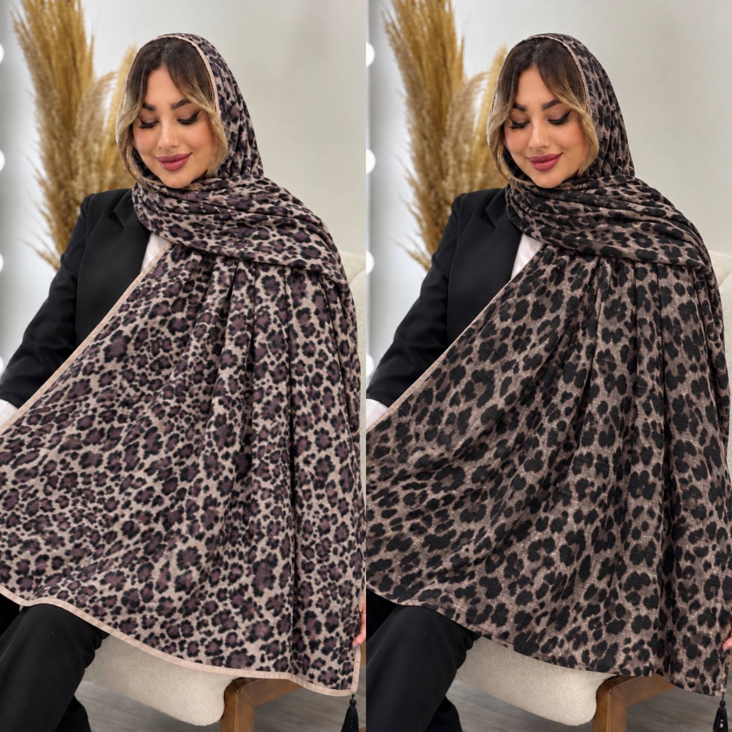 شال پلنگی مجلسی 🌺☘️27832نفیس