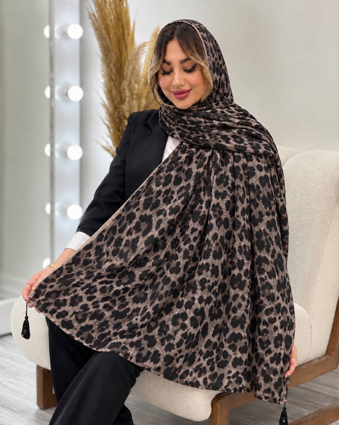 شال پلنگی مجلسی 🌺☘️27832نفیس