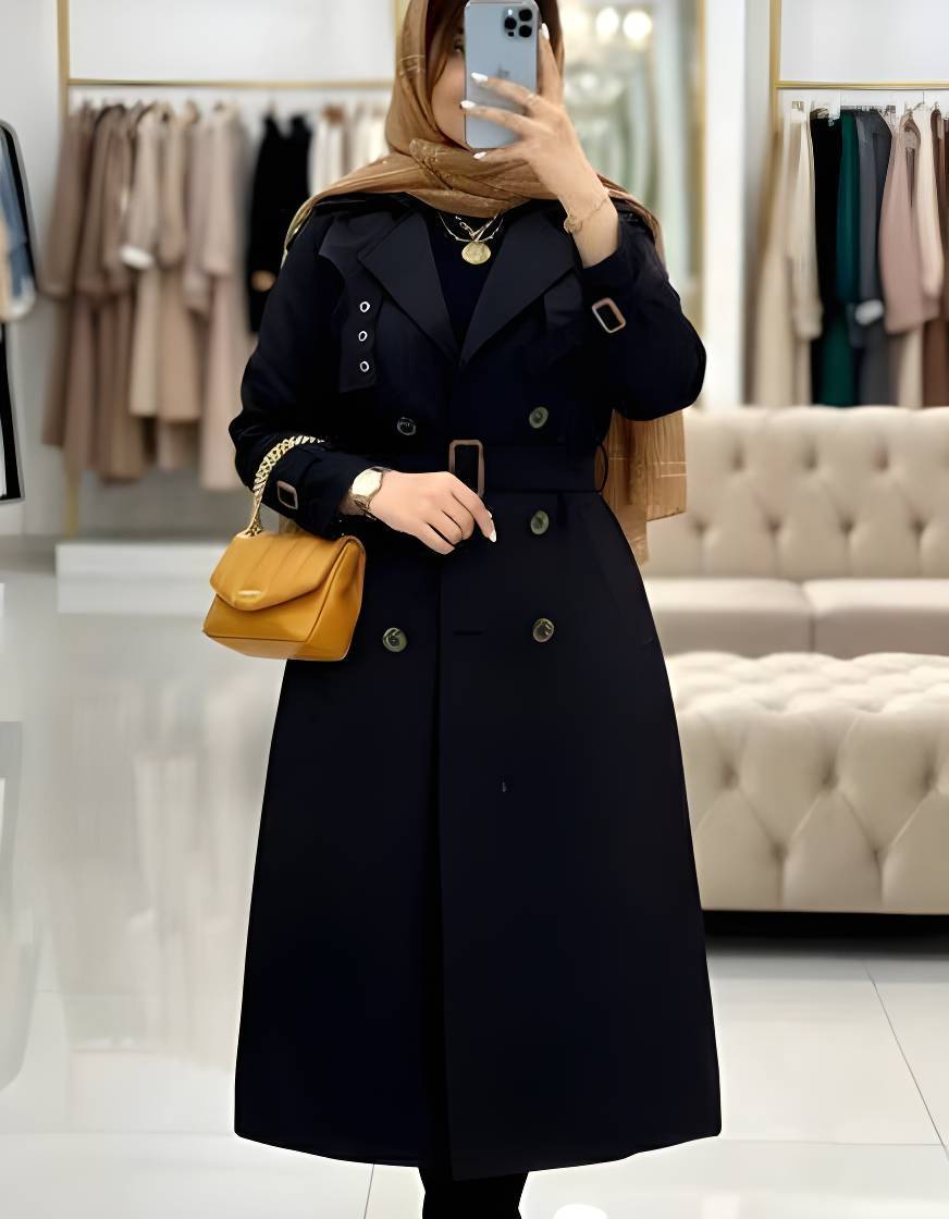 بارونی آستر دار صبا سایز بزرگ 🎀🫀کد 824 آدرا