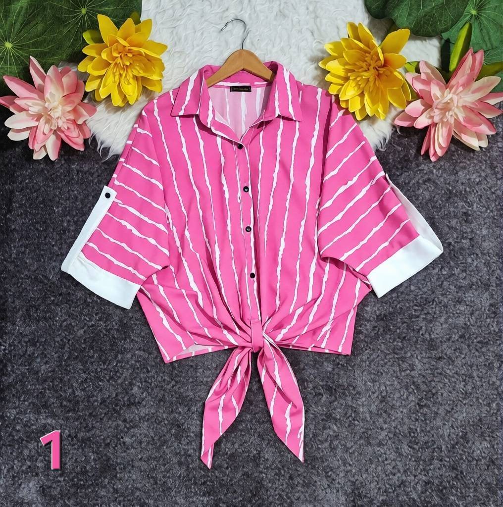 شومیز گره ای زیبا و جذاب529🌺☘️1175دخت