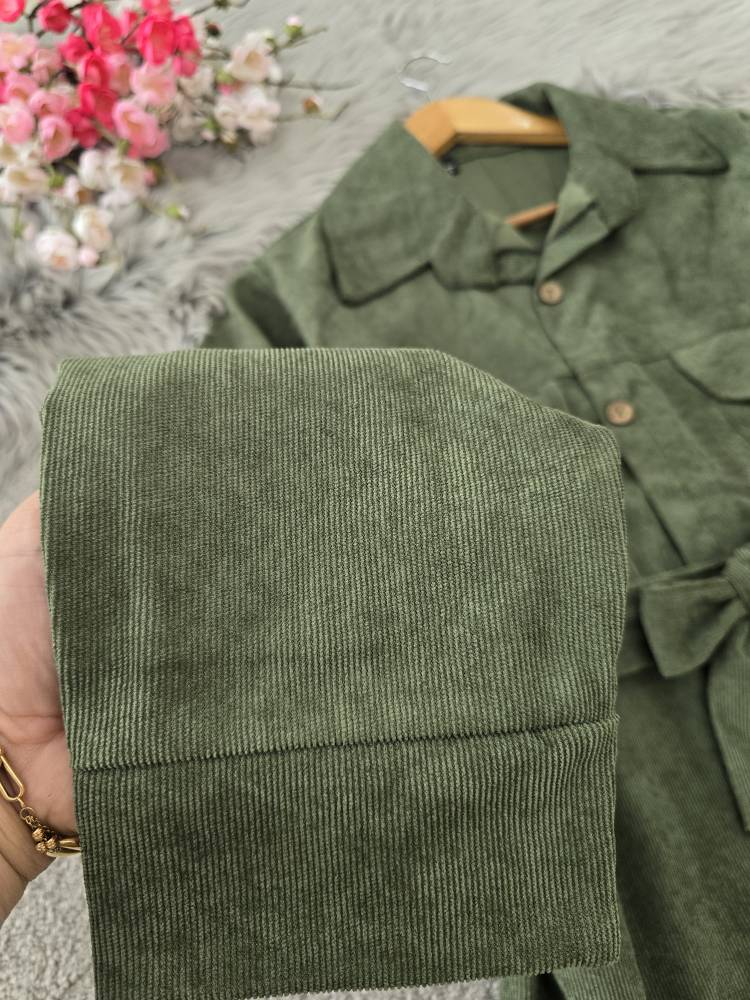 مانتو کبریتی ژاکلین🌿 پارچه مخمل کبریتی 🌿والی۳۸۱۶۰