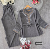ست تونیک و شلوار شرمین پاییزه🌿 با کیفیت عالی ✅ والی4730