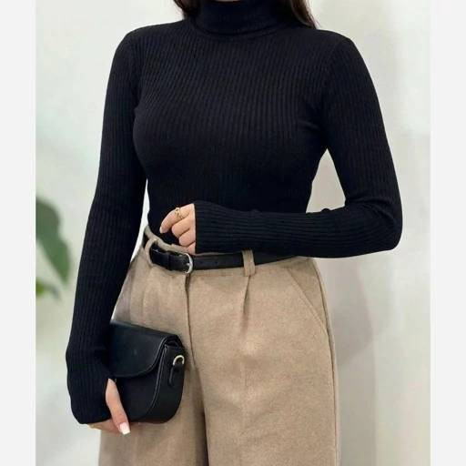 بادی یقه اسکی فینگر دار ۱۴۴۵☘️🌺 ۲۴۲۵۴ نفیس
