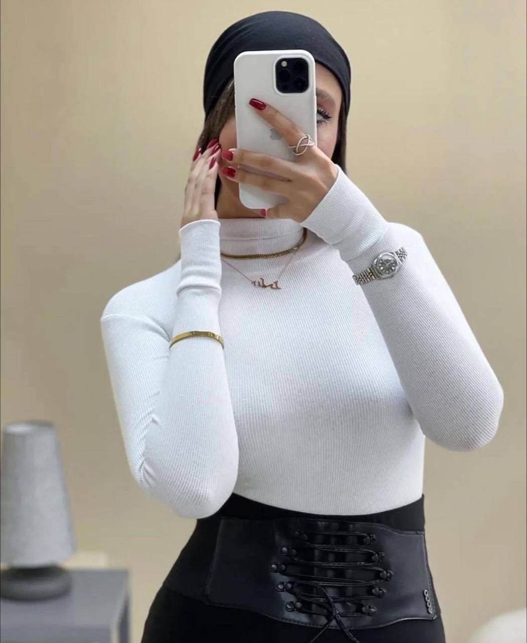 بادی یقه اسکی فینگر دار ۱۴۴۵☘️🌺 ۲۴۲۵۴ نفیس