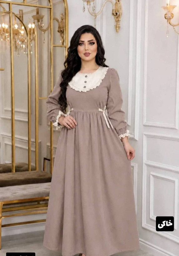 پیراهن عروسکی دنیز جنس مازراتی😎✅کد 21570 ناز