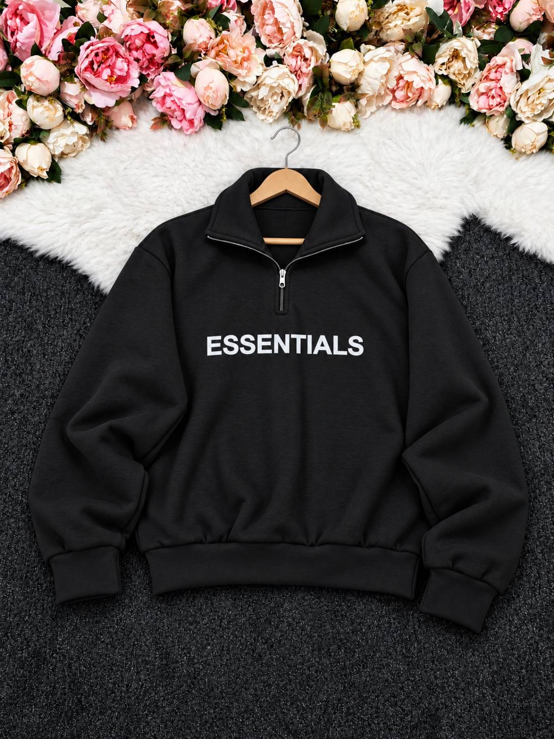 دورس نیم زیپ Essentials در رنگبندی 🌈🌈کد۲۸۲۵۹ مد