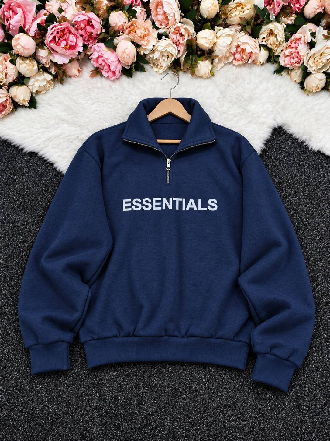دورس نیم زیپ Essentials در رنگبندی 🌈🌈کد۲۸۲۵۹ مد