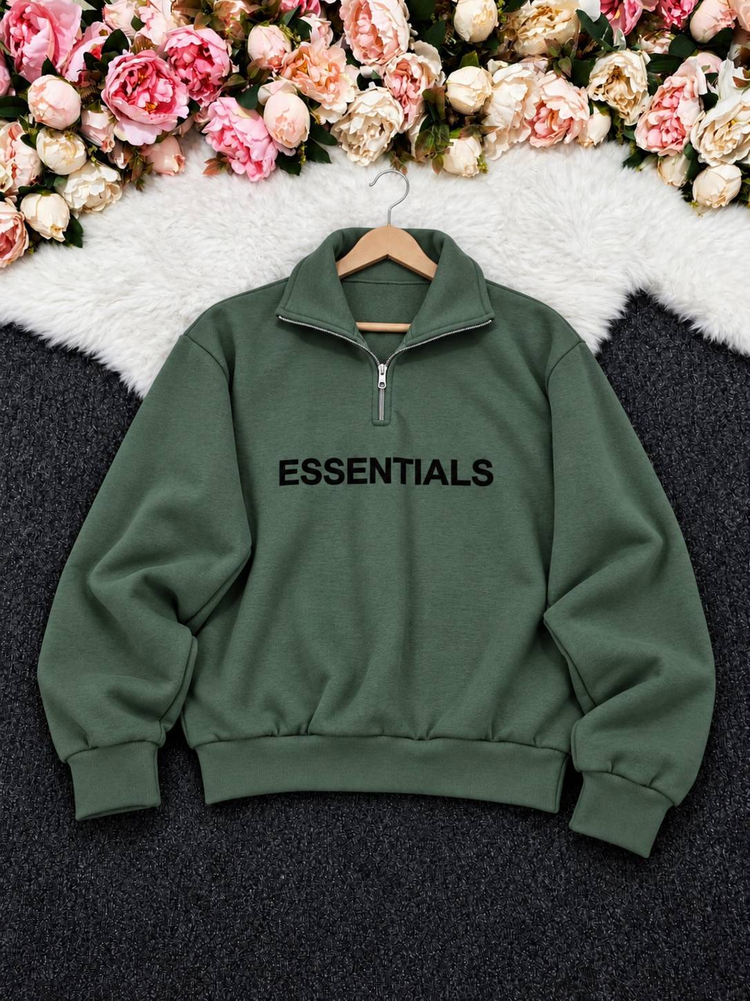 دورس نیم زیپ Essentials در رنگبندی 🌈🌈کد۲۸۲۵۹ مد