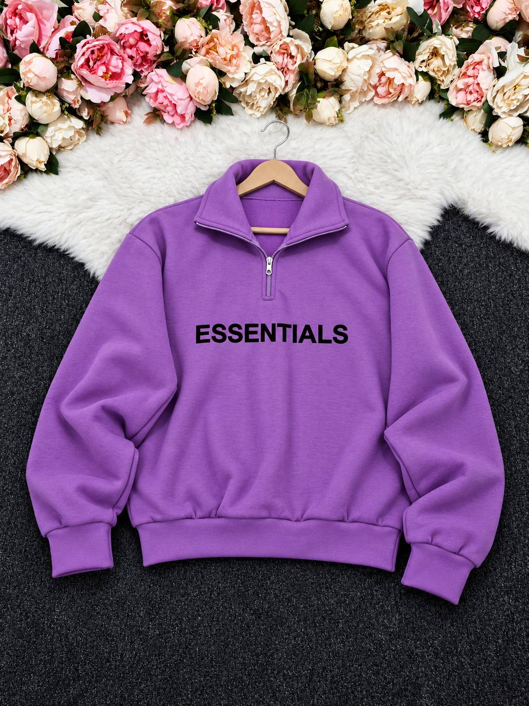 دورس نیم زیپ Essentials در رنگبندی 🌈🌈کد۲۸۲۵۹ مد