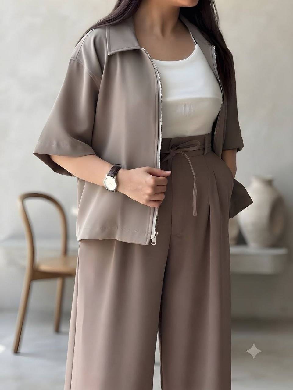 ست پاییزه پونه 💕❤️کد 28236 ترمه
