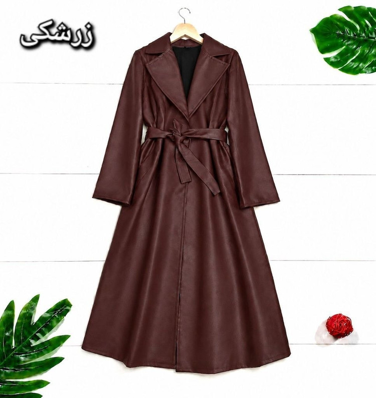 مانتو چرم دلاریس🌿با پارچه چرم ضخیم✅الیش28197