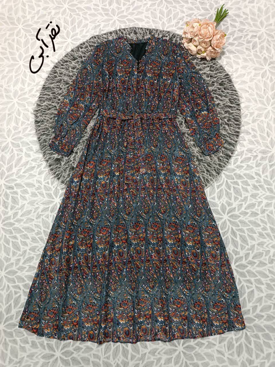 پیراهن یقه چین ۳ دکمه در رنگبندی 🤩🤩کد۲۵۹۷۶ دل
