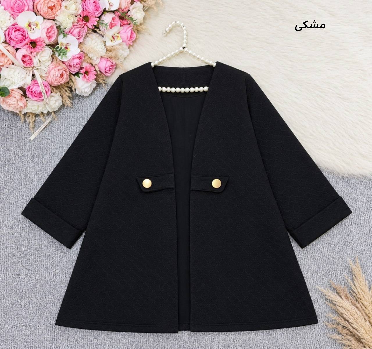 پالتو فوتر دو قاپک 🦋🎀کد 28378 ساری