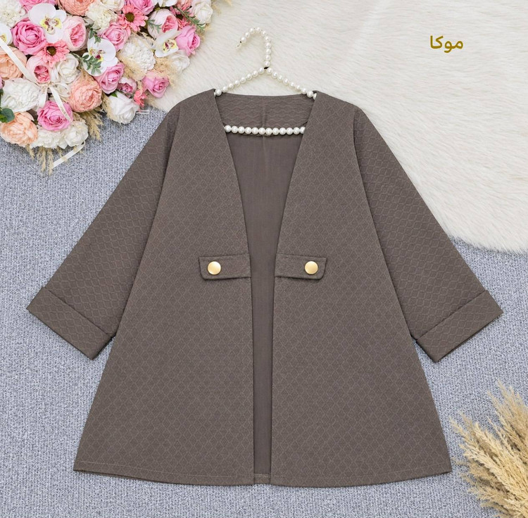 پالتو فوتر دو قاپک 🦋🎀کد 28378 ساری