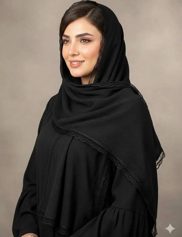شال پلیسه لب توری ☘️🌺5826 نفیس