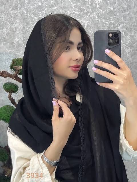 شال پلیسه لب توری ☘️🌺5826 نفیس