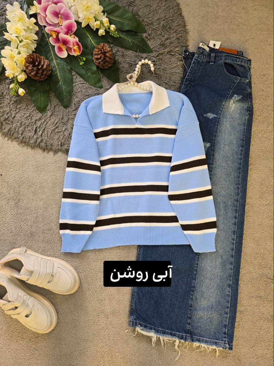 بلوز بافت لینا☘️🌺28303 نفیس