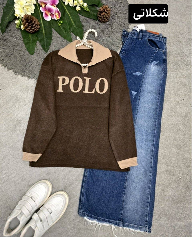 بلوز بافتpolo🌺☘️نفیس28375
