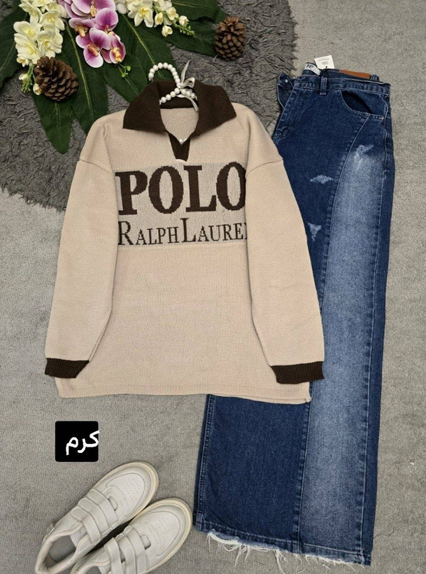 بلوز بافتpolo🌺☘️نفیس28375