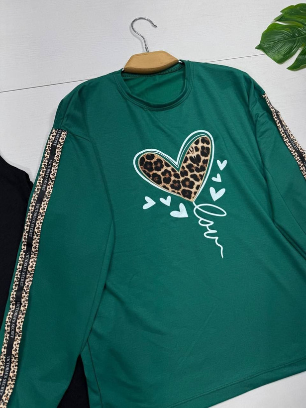 ست بلوز و شلوار بلوبری 🌿 با رنگ بندی و کیفیت عالی ✅ الیش28214