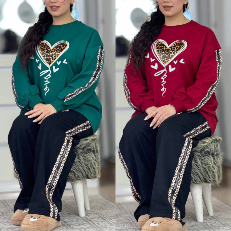 ست بلوز و شلوار بلوبری 🌿 با رنگ بندی و کیفیت عالی ✅ الیش28214