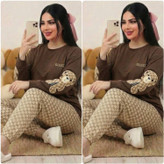 ست بلوز و شلوار مایلا 🌿 با کیفیت عالی ✅ الیش5731