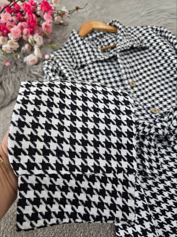 پالتو بلند رستا🌿 با پارچه تافته ضخیم و موهردار ✅والی26286