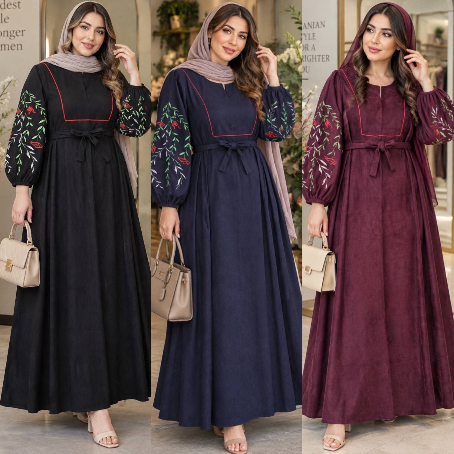 کفتان گلدوزی نازگل 🌼 با رنگ بندی و کیفیت عالی ✅والی28511