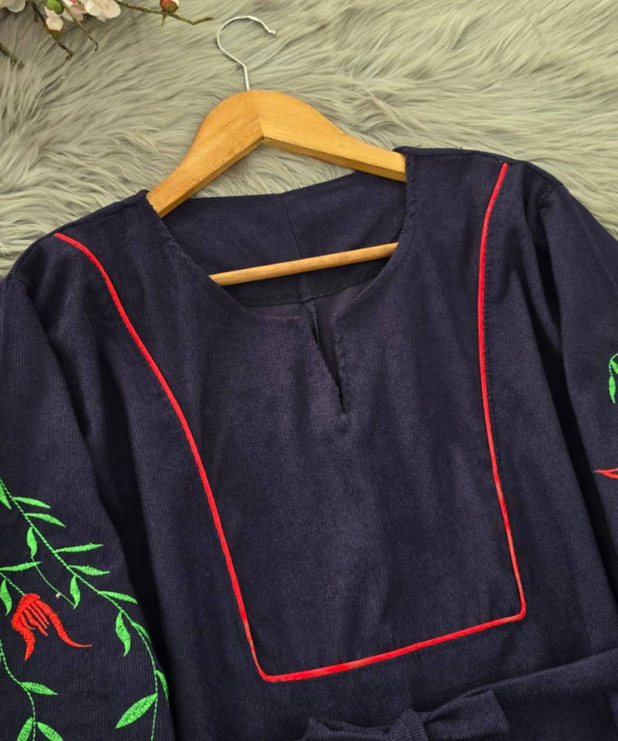 کفتان گلدوزی نازگل 🌼 با رنگ بندی و کیفیت عالی ✅والی28511