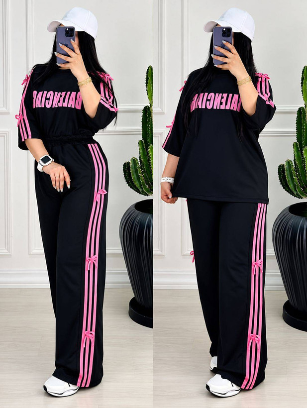 ست تیشرت شلوار بالنسیاگا الناز🌺☘️27990 شایسته