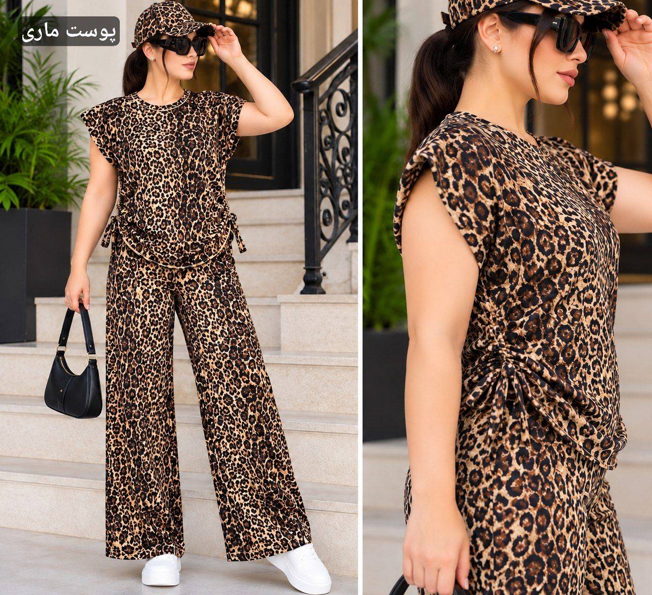 ست تونیک شلوار پوپک ☘️🌺27997 شایسته
