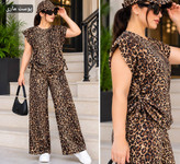 ست تونیک شلوار پوپک ☘️🌺27997 شایسته