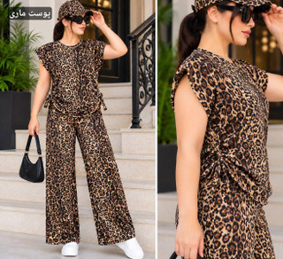 ست تونیک شلوار پوپک ☘️🌺27997 شایسته