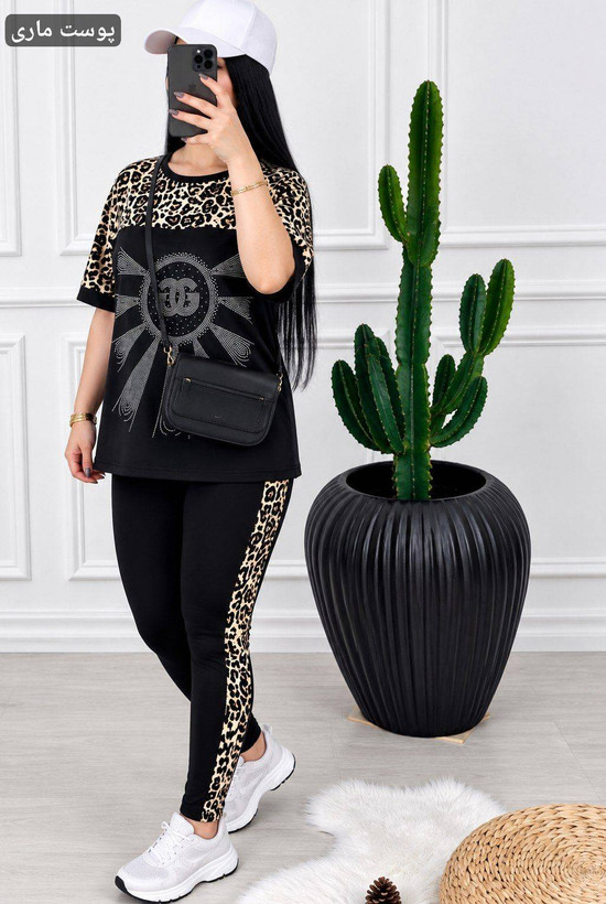 ست تونک شلوار چیمن☘️🌺5914 شایسته