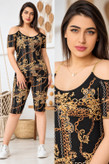 ست تاپ شلوارک منیژه 🌺☘️2682 شایسته